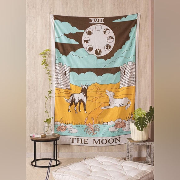 Tarot Tapestry "The Moon" - 30 x 40 Inches - Picture 1 of 3
